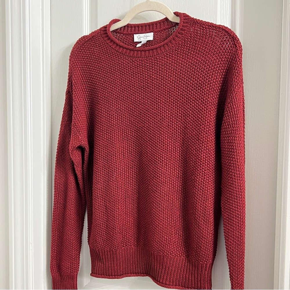 Jessica Simpson Cranberry Red Sweater Size Small